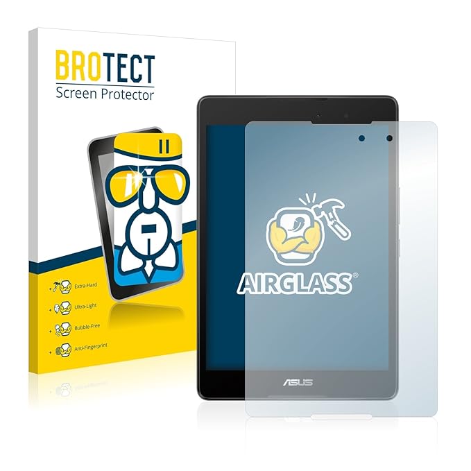 BROTECT Panzerglas Schutzfolie für Asus Zenpad 3 8.0 Z581KL - Flexibles Airglass, 9H Härte, Anti-Kratzer