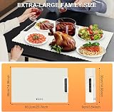 Aofesel Electric Warming Tray Foldable Silicone Food Mat 3 Temp 3 Timer view 8
