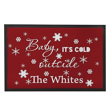 Amazon Com Dick Sidney Funny Christmas Doormats Custom