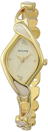 Sona Sitara Analog White Dial Women's Watch -NK8073YM01