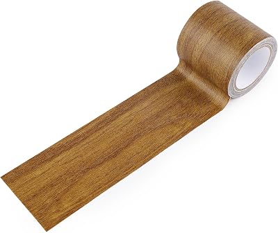 PEUTIER Wood Grain Repair Tape 2.2in x 15ft Brown Self-Adhesive Patch