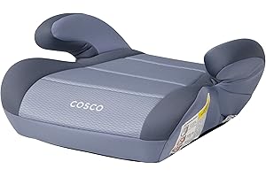 Cosco Topside Backless Booster Car Seat, Lightweight Booster Seats for Cars 40-100 lbs, Backless Booster Seat for Car, Organic Waves