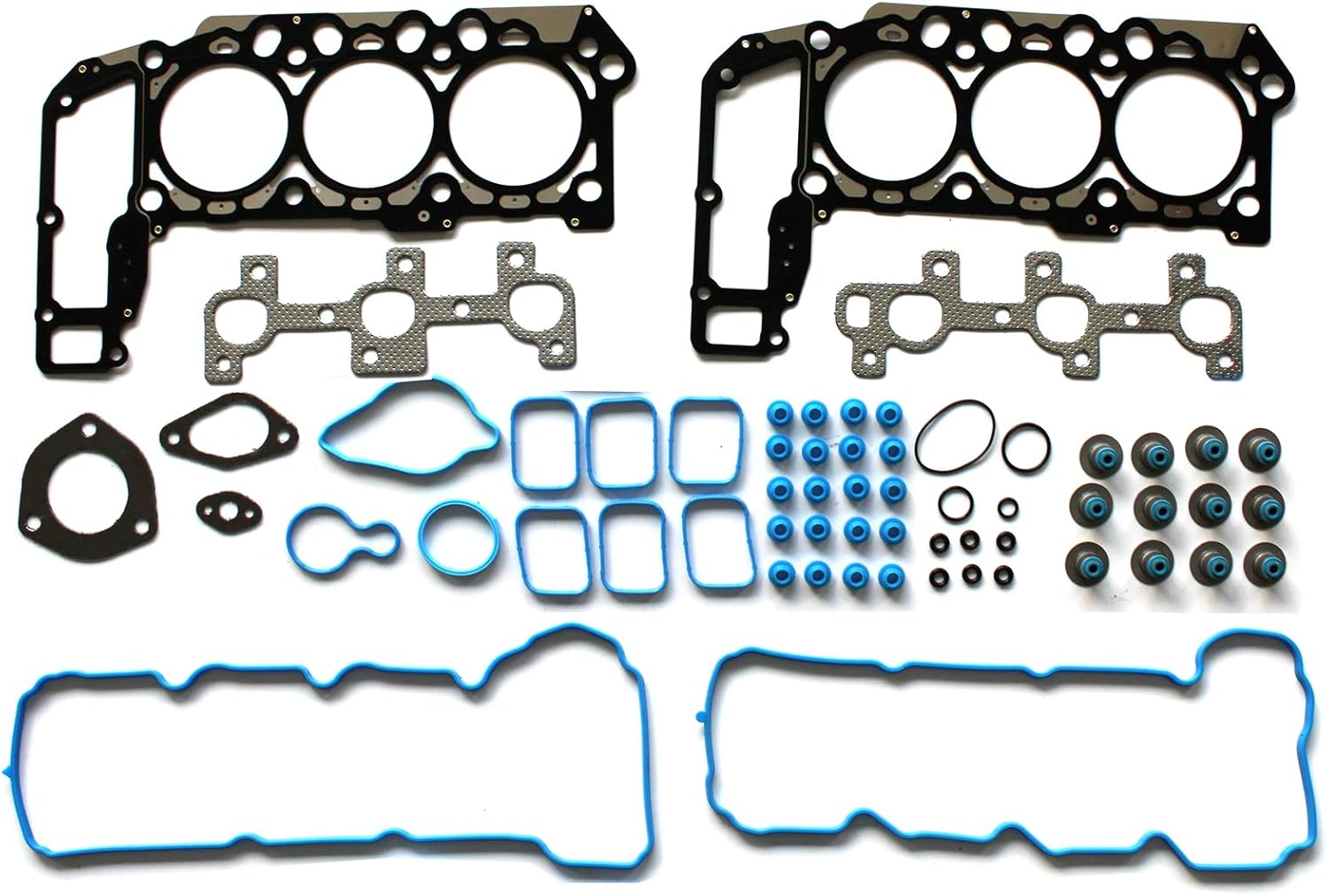 ROADFAR Intake Manifold Gasket Set Kit for Chrysler Aspen 4.7L 2007 Dodge Dakota 4.7L 00 01 02