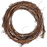 Garneck DIY Crafts Natural Vine, Twig Grapevine Wreath Garland for Christmas/Party/Halloween, Rattan Wreath Garland Decoration Grapevine Garland 180 Inch