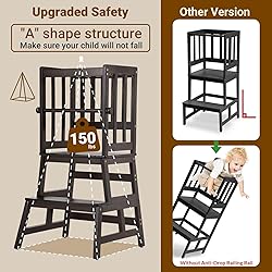 COSYLAND Kids Kitchen Step Stool, Toddler Standing