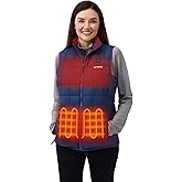 ORORO Women's Lightweight Quilted Heated Vest with USB-C Rechargeable Battery, Heated Quilted Vest