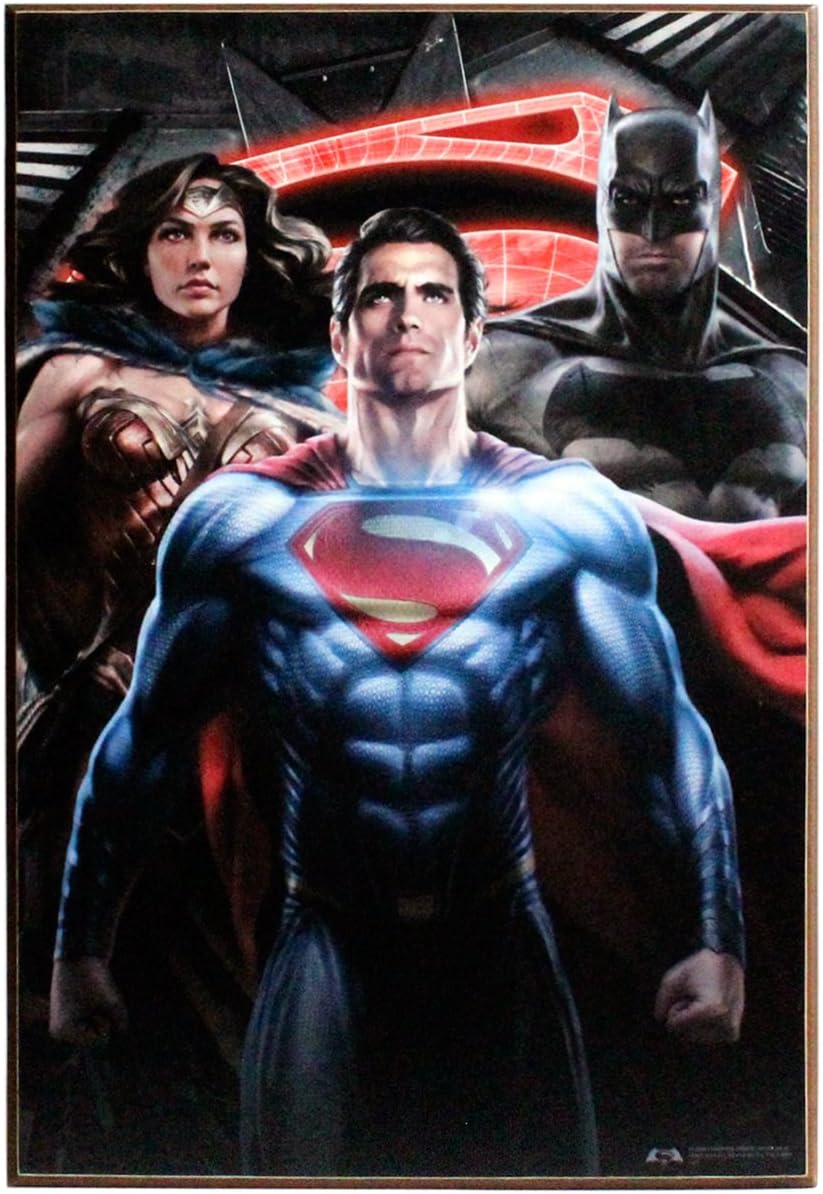 Dc Comics Dj1336 Dawn Of Justice Batman Vs Superman Wood Wall Art 13 X 19 Amazon Ca Home Kitchen
