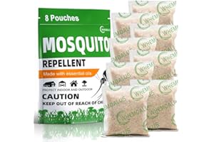 DALIYREPAL Mosquito Repellent Outdoor Patio,Plant-Based Mosquito Repellent for Kids, Mosquito Deterrent for Yard/Home/Camping/Travel/Car Powerful Mosquito Control Indoor 8 Counts (Pack of 1)