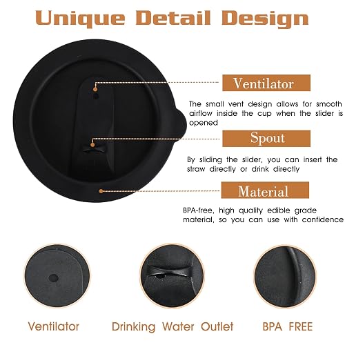 2 PCS Coffee Mug Lid Compatible with Temperature Control Smart Mug 2 10 oz, Coffee  Mug Lid Replacement, Silicone Coffee Cup Lid, 100% Sealed Mug Lid, For  Splash-proof Mug Silicone Lid in