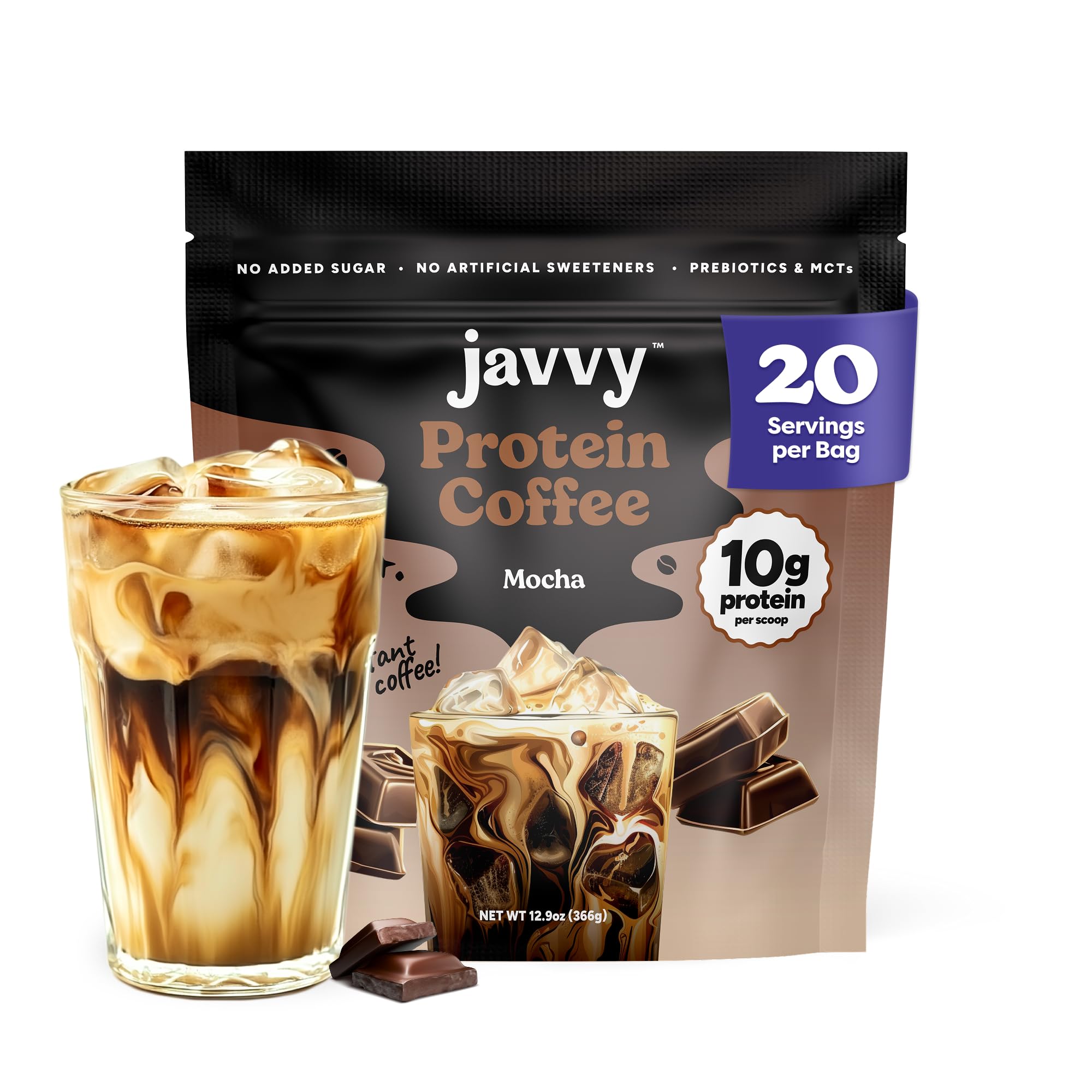 Mocha Protein Iced Coffee - Premium Whey Protein