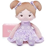 LeyaDoll Soft Baby Doll Toys (12''), My First Baby Rag Doll for 1 Year-Old Girl Birthday Gift, Leya Doll Christmas Plush Toys