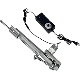 XUNKUANER DC24V Reciprocating Cycle Linear Actuator Telescopic Motor | with Speed Controller, 2-17kg Thrust,Stroke: 3-15cm, Speed:210rpm , voltage: AC100-240V,50Hz/60Hz; Pushing Force: 6lbs-40lbs