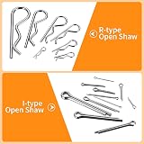 Jttxiu 356 Pcs Cotter Pins R Clips Assortment Kit Galvanized Steel view 3