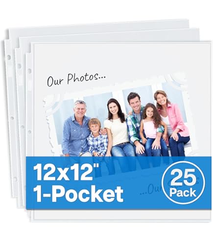Amazon.com : Creative Memories 12 X 12 Page Protectors 15 Sheets +