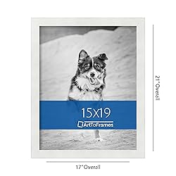 ArtToFrames 15x19 Inch White Picture Frame, This