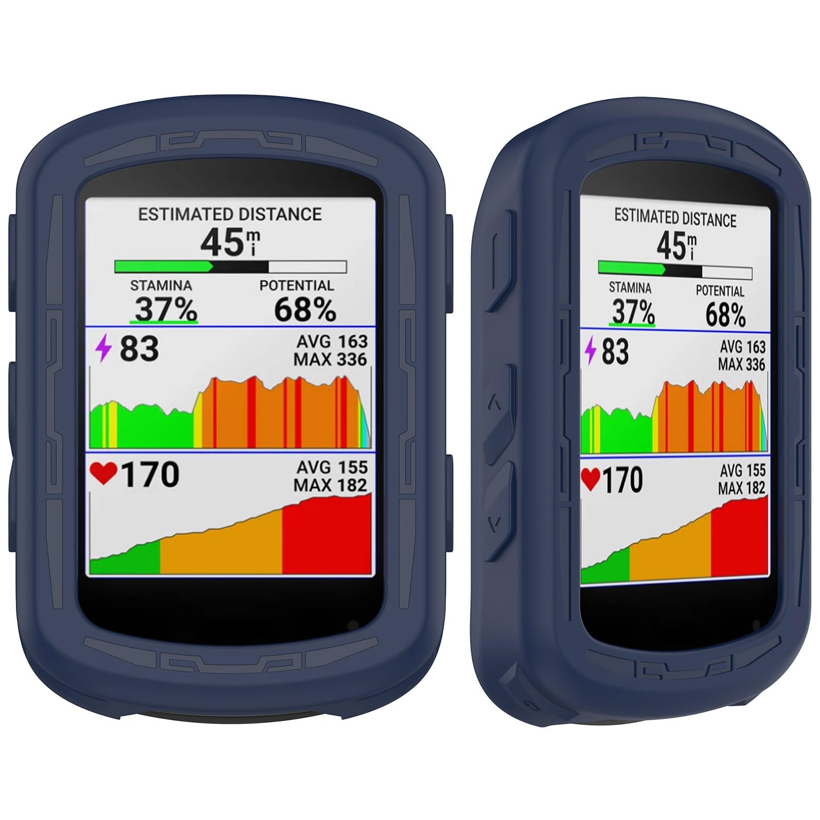 Msiall Protective Case Compatible with Garmin Edge 840 Solar / 540 Solar - Full Body Protective Bumper Silicone GPS Bicycle Case Protective Cover Bicycle Sat Nav Case - Blue