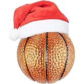 3.15” Christmas Ornament Basketball Glass Blown Ornaments for 2026 Xmas Tree Decoration - Christmas Ball Ornaments Balls for Xmas Holiday Party Tree Decoration