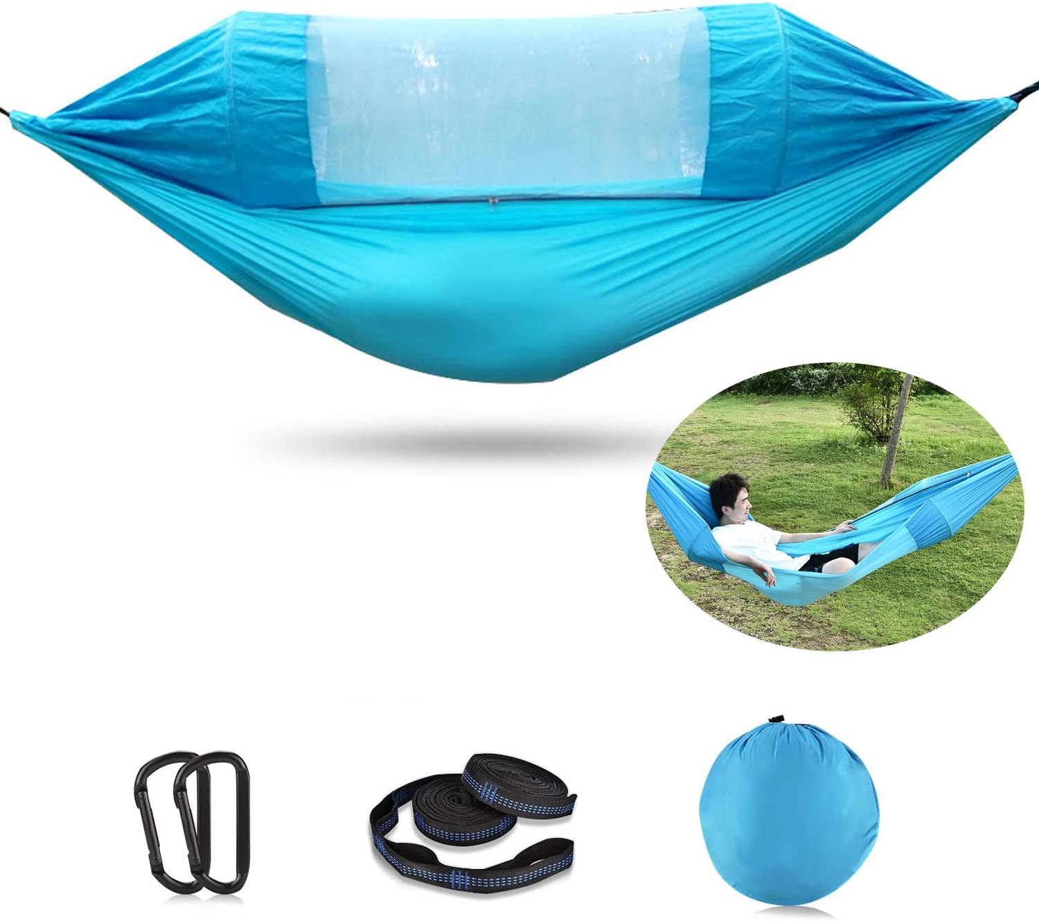 Best 9′ Umbrella Mosquito Net Canopy Patio Set Screen Table Mesh