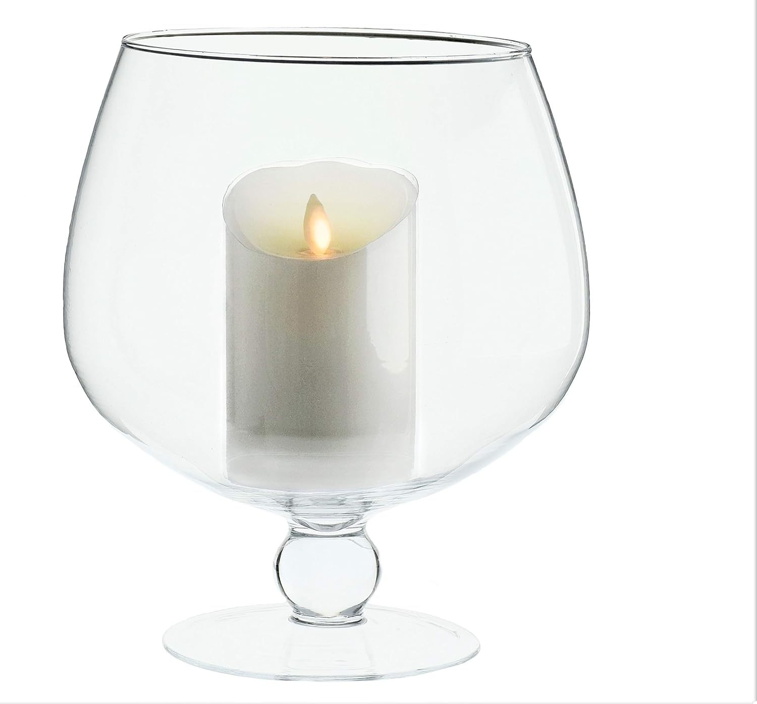 Traditional Large Glass Brandy Cognac Glass Vase 24cm High 4 L