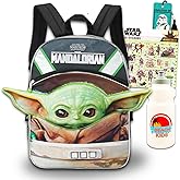 STAR WARS Mandalorian School Supplies Set Baby Yoda School Bundle - Large 16" Baby Yoda Shaped Ears Backpack with Stickers and More