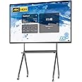 TouchWo 86 inch Touchscreen Monitor Smart Board, 4K Interactive Whiteboard, Android 11 & Windows 10 Pro All-in-One Touchscreen Industrial PC for Office and Classroom