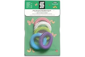 Hello Bello Kids Mosquito Repellent Bracelets, Made with Natural Citronella and Peppermint Oils, 5ct Bag