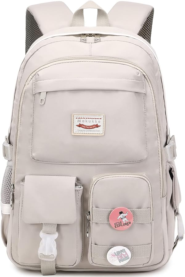 Makukke Rucksack Damen - Schulrucksack Mädchen Teenager, Cute Anime Bookbag Frauen Casual Daypack Anti-Theft Rucksäcke für Universität Reisen Freizeit Arbeit