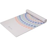 Gaiam Premium Yoga Mat, 6mm Thick Print Mat | Premium 6mm thick cushioning for joint support. Non-slip print design for yoga, Pilates &amp; floor workouts.