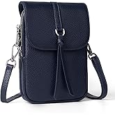 befen Genuine Leather Small Crossbody Bags for Women, Multi Pocket Cell Phone Crossbody Purse with RFID Blocking Card Slots