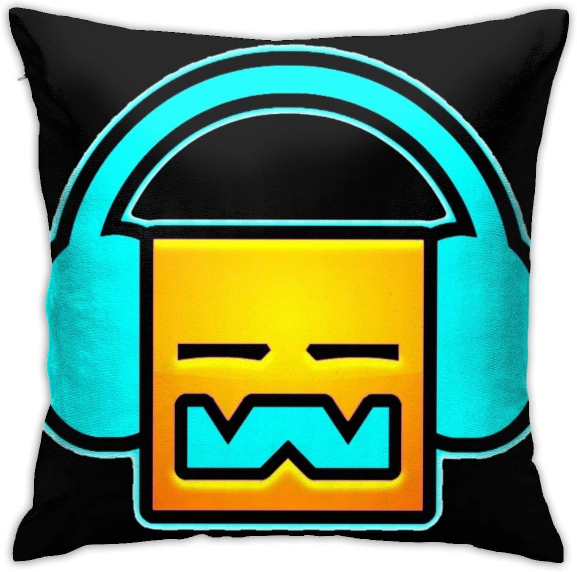 14dadamai Geo-metry Dash Pillowcase Zippered Throw Pillow Cover Soft Cotton Comfortable Picture Printed Custom Standard Size