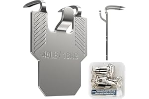 20Pcs Claw Drywall Picture Hanger Hooks, Picture Hanging Kit Hold up to 40lb, No Damage Heavy Duty Hook for Hanging Picture, 