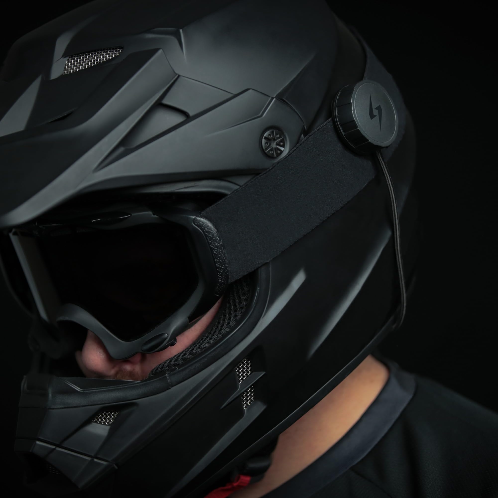 Syphon SoundPro: Ultra-Thin 9.6mm Bluetooth Moto Headphones - Glove-Friendly Controls, Massive Sound, IP55 Waterproof, Built-In Mic, Universal Fit With Any Dirt Bike, Snowmobile, and Motorcycle Helmet