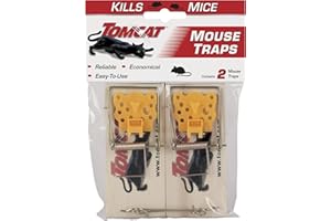 Tomcat Mouse Traps (Wooden), Inexpensive, Effective Way to Catch Mice in the Home, 2 Traps