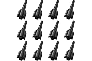 LeeMui Archery Broadheads 12PK Small Game Judo and Hammer Mixed Set 100 or 125 Grain Field Arrow Practice Spiral Tip for Small Game Hunting (black-125gr-LXC)