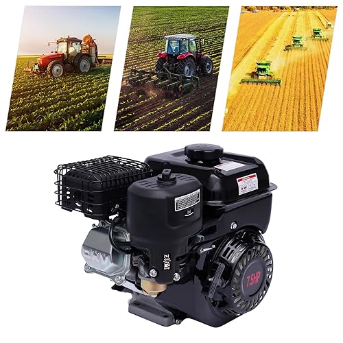 4-Stroke Gas Engine Motor, 212cc Kart Engine Pull Start Mini