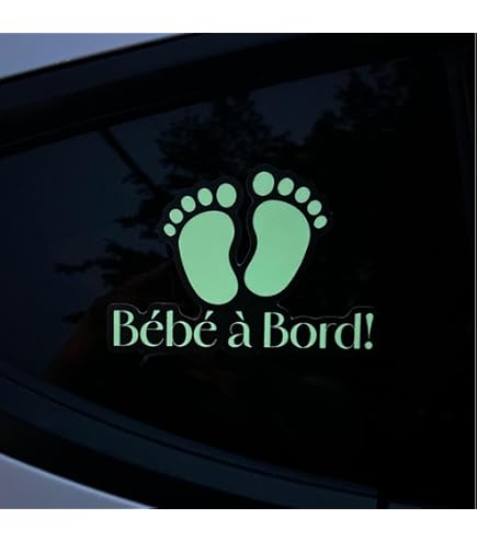 3 Autocollants "Bébé à Bord" Pour Voiture | Motifs Dinosaure, Dauphin, Poussin | 11.4 X 11.4 Cm