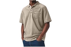 Mens Distressed Denim Shirt Short Sleeve Shirts Retro Lapel Button Down Shirts Casual Washed Top with Chest Pocket