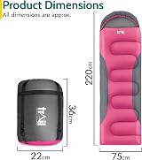Trail Alpine 400 Hooded Sleeping Bag 0C -10C 2 Way Zipper Pink view 7