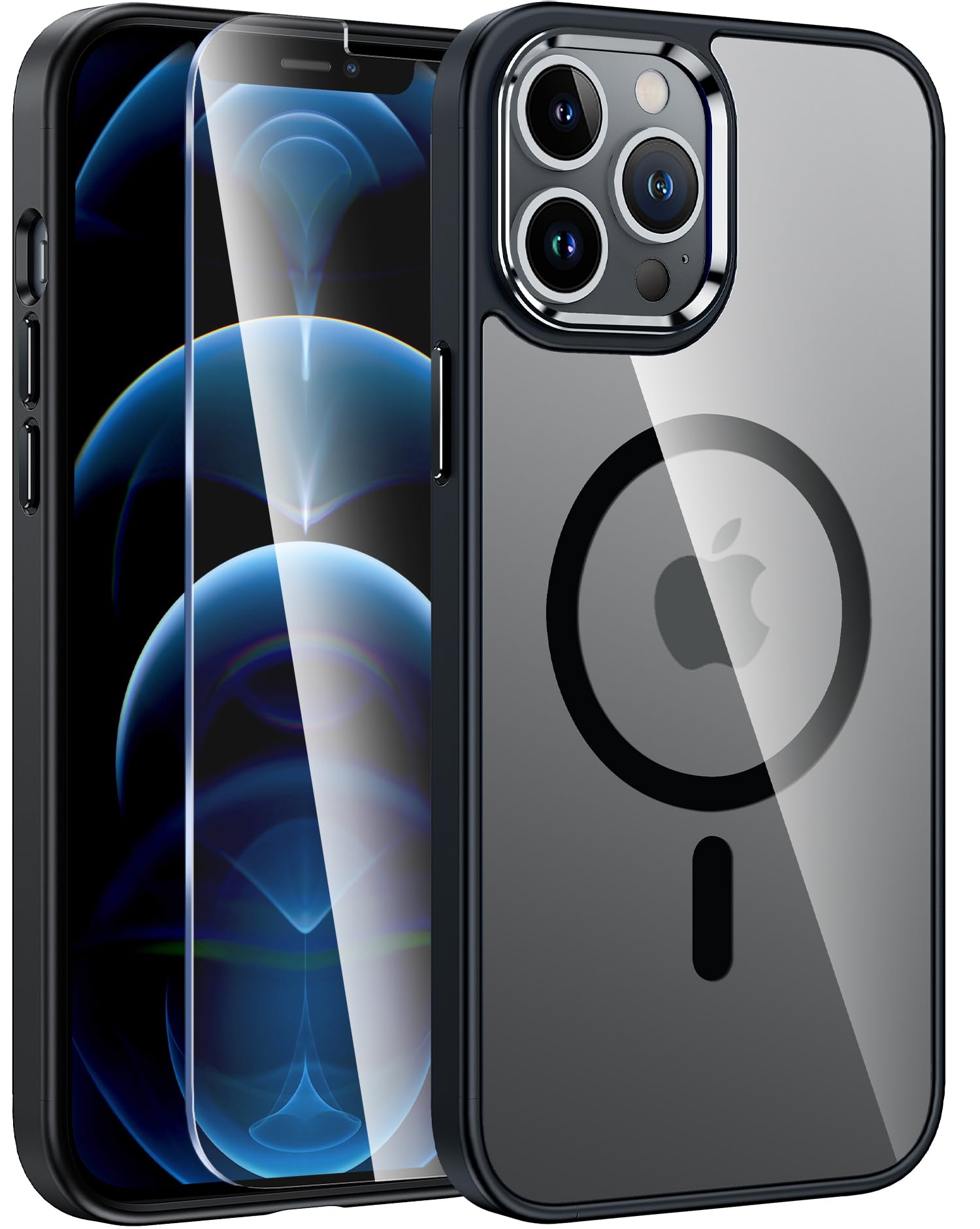 FNTCASE for iPhone 12 Pro-Max Case: Strong Magnetic