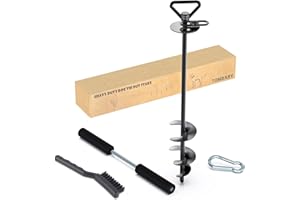 TOMBABY Dog Tie Out Stake-Heavy Duty 304 Stainless Steel Dog Runner, Ground Anchor with 360° Swivel & Anti-Tangle,Use Any for to 210LBS Dogs- Dog Stakes for Outside Camping, Suitable for Any Dog Cable