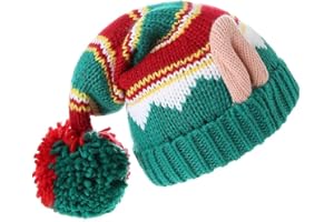 LMLALML Christmas Hats for Women, Kids and Men Elegant Knitted Warm Funny Beanie for New Year Festive Holiday Party