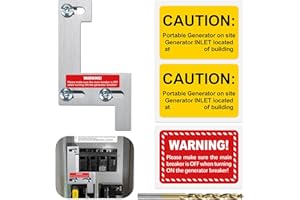 LATING Generator Interlock for ITE, Gould, Siemens, Murray 150 or 200 Amp Panels with 1 1/4 Inches Spacing, Brushed Nickel