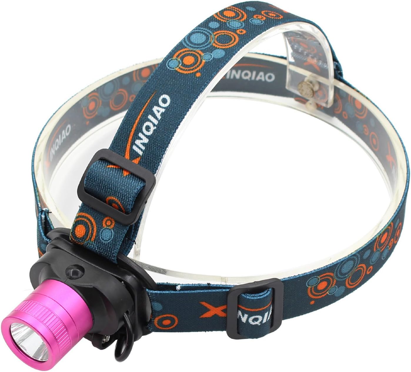 Headlamp Headlight for girls Pink - Genwiss Lightweight Head Lamp 2000 lumen Q5 LED Torch Light with Rechargeable Batteries, Car Charger, Wall Charger for Camping Biking Hunting Fishing Outdoor Sports