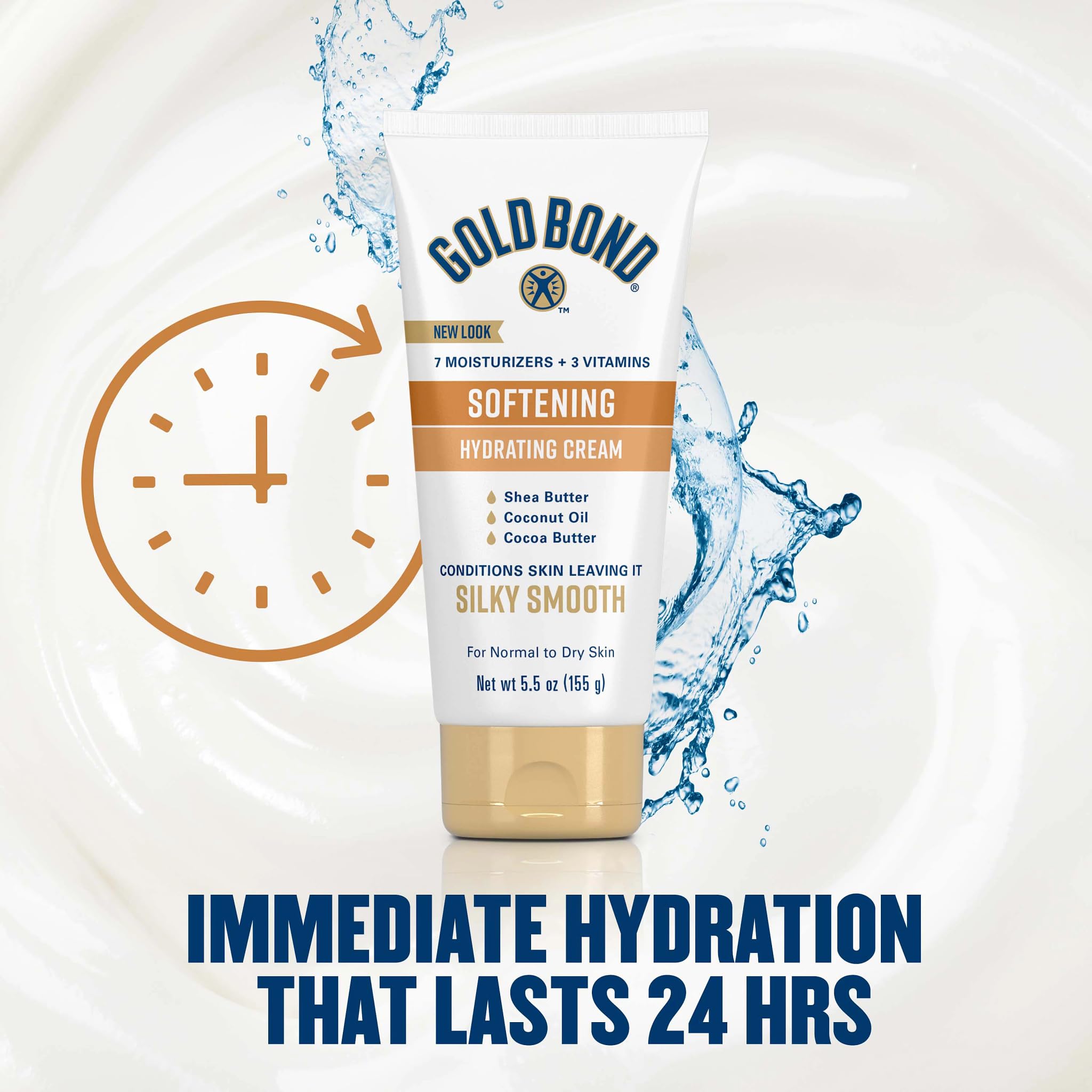 Gold Bond Softening Hydrating Cream, With Shea Butter, Coconut Oil & Cocoa Butter, 5.5 oz