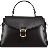 Vintage Vegan Leather Flap Top Handle Bag For Women Retro Satchel Casual Purse Simple Shoulder Classic Handbag