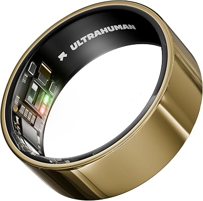 Ultrahuman Ring AIR Bionic Gold Size 10 Sleep Tracking Fitness HR