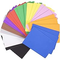 Horizon Group USA Assorted Rainbow 30-Pack Foam Sheets, 8.5x5.5-Inch & 2mm, Value Pack of EVA Foam Sheets in 11 Colors for Cr