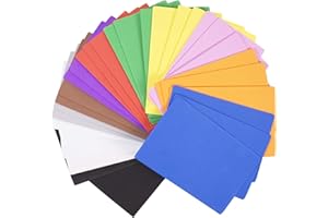 Horizon Group USA 30 Rainbow Colorful Foam Sheets 5X 8.5, Multipack Assorted Vibrant Colors, Great for DIY Craft Projects, Multicolor