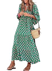 miduo Womens Loose Fit Fashion Summer V Neck Half