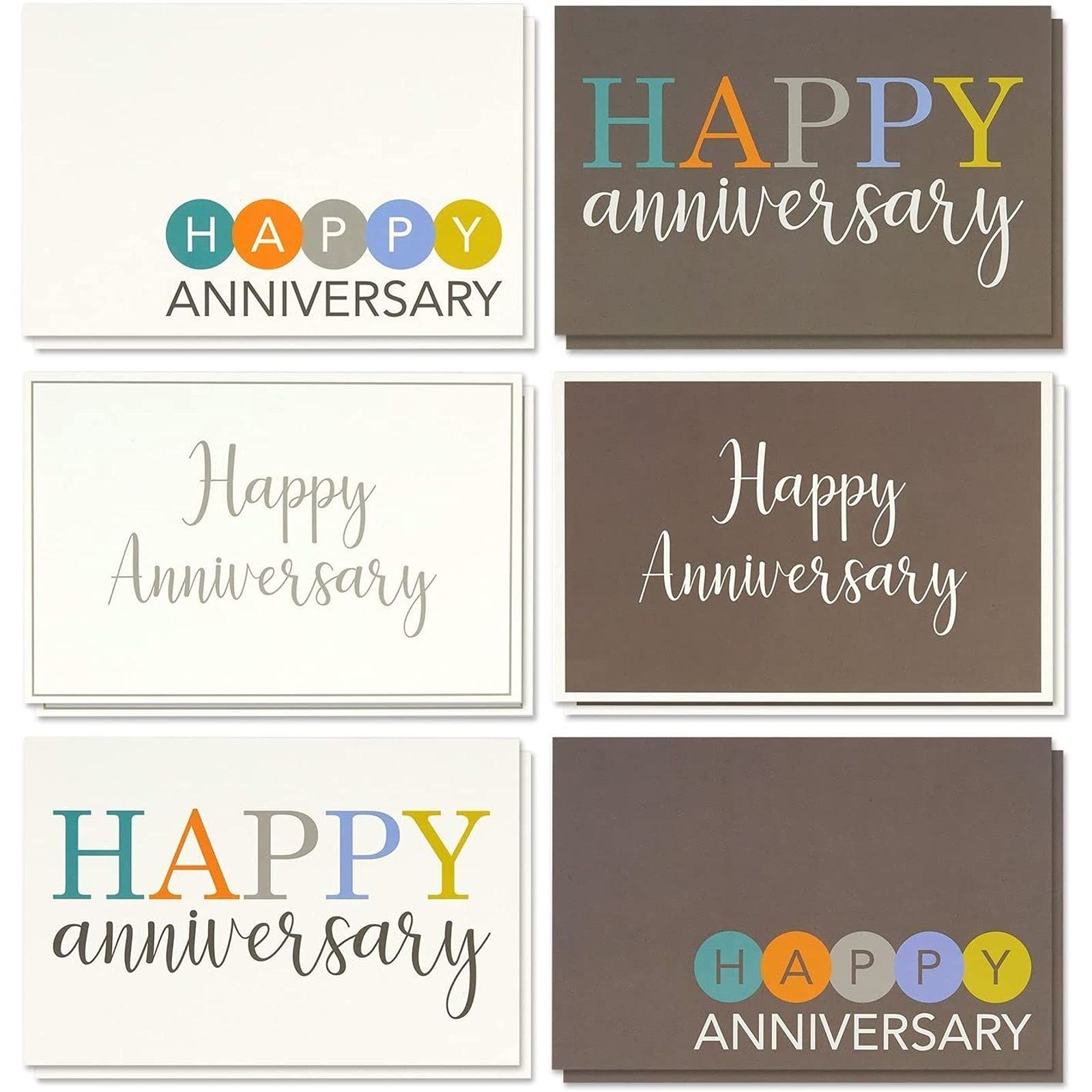 Photo 1 of Best Paper Greetings 4x6 Anniversary Cards - Happy Anniversary Cards Bulk with Envelopes - Set for Wedding & Couples